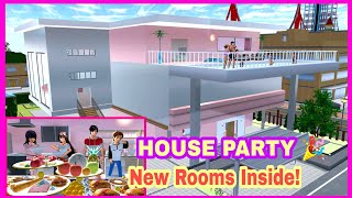 New Big Pink Girl's House with 2 Cute  Baby Bedrooms || PROPS ID || Sakura School Simulator