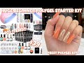 TRYING A HUGE MODELONES POLYGEL NAIL STARTER KIT FROM AMAZON | 40+ ITEMS | BEGINNER POLYGEL KIT