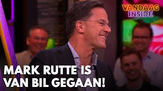 Applaus in de studio: Mark Rutte is van bil gegaan | VANDAAG INSIDE