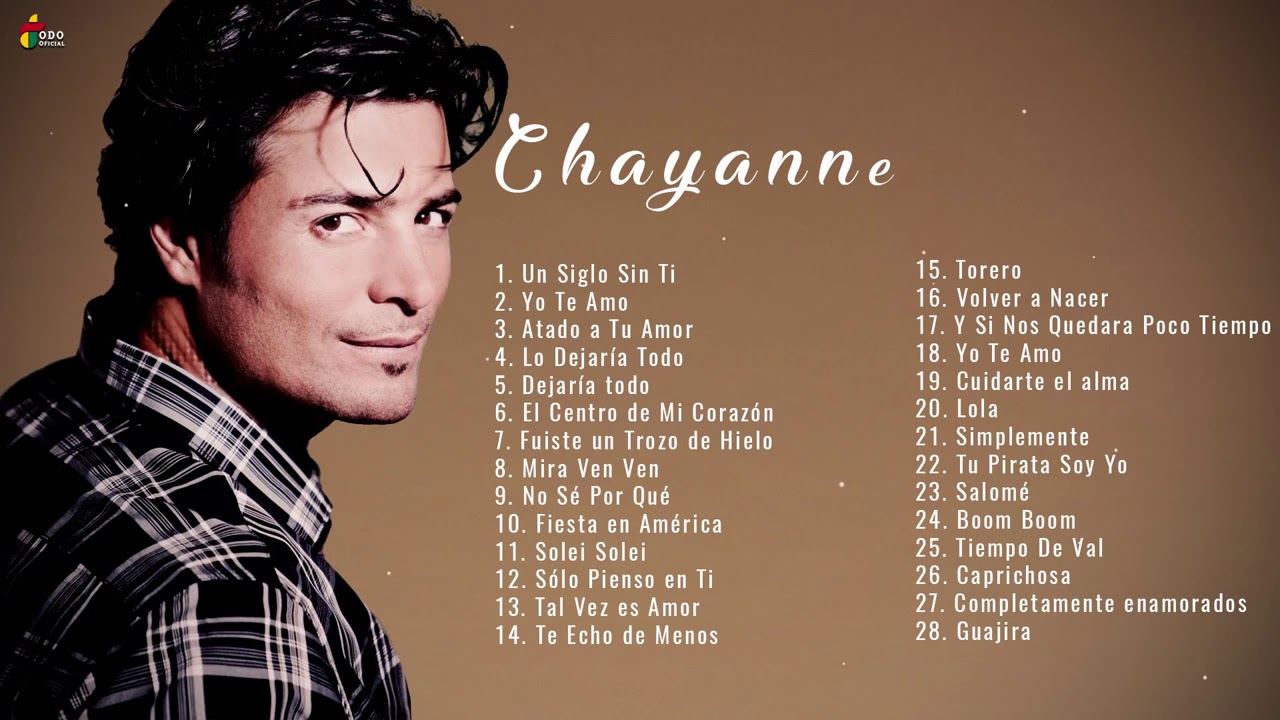 CHAYANNE 30 Grandes Éxitos Enganchados - Sus Mejores Canciones De ...