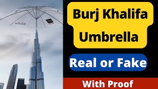 Burj Khalifa Umbrella Real or Fake | Burj Khalifa Umbrella Video Reality | Umbrella on Burj Khalifa
