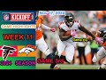 Broncos vs  Falcons WEEK 11 GAME 3rd QTR HIGHLIGHTS  Nov 17, 2024 | 2024-2025 NFL Season.