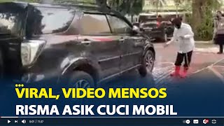 Viral, Video Mensos Risma Asik Cuci Mobil, Netizen Beri Beragam Komentar