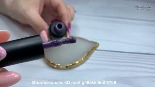 Moonbasanails 3D matt géllakk 5ml #706