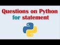 Python for Statement