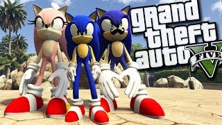 Sonic's MOM and DAD MOD (GTA 5 PC Mods Gameplay)