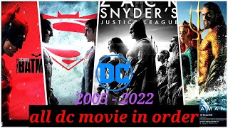 dc all movies list || all dc movie (2005 - 2022 ) || watch all the dc movies in order