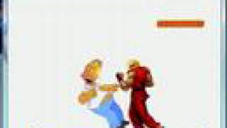 SS Mugen Players: Homer Simpson vs Ken Masters