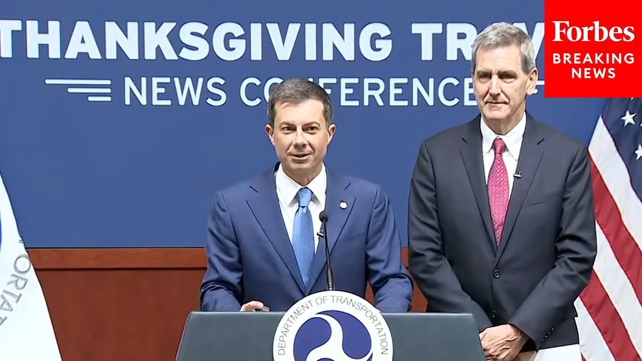 BREAKING NEWS: Transportation Sec. Pete Buttigieg Holds Press Briefing ...