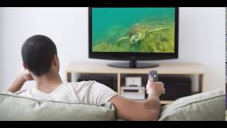 Man WATCHING TV