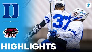 Duke vs St Joseph's | NCAA College Lacrosse | Highlights - February 15, 2025