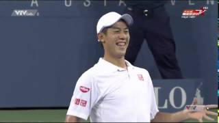 Nishikori Raonic Us Open 2014 4rd Round \