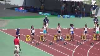 2015 関東中学陸上 3年女子100m決勝