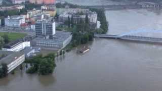 Povodeň Ústí nad Labem 4.6.2013 čas 21:00h hladina Labe cca 10m