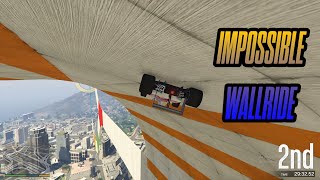 Impossible Wall Ride Car Parkour Race 888.69% CANNOT FIND THE FINISH LINE FOR THIS RACE!!!