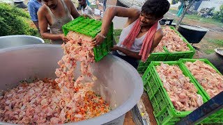 Cooking 200KG Pepper Chicken Recipe For 1000 Peoples | Cooking Village Food