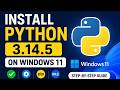 Python 3.14.5 Installation Tutorial for Windows 11 (2026)