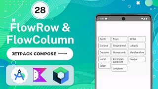 Flow Layout In Jetpack Compose | FlowRow & FlowColumn | Jetpack compose series #jetpackcompose