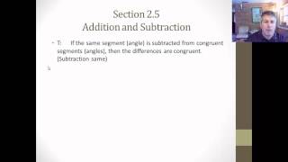 Section 2.5 Addition & Subtraction Properties