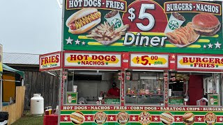 Rainy day at the Volusia County Fair 2024 in Deland FL.
