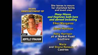 Bertille Straughn ~ Long Obituary