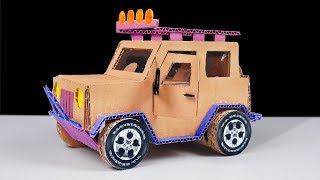 DIY How to Make Toy Car from Cardboard (Jeep Wrangler)