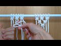 macrame tutorial cross knot