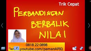 Perbandingan Terbalik Cara Cepat 7 detik - Perbandingan Berbalik Nilai