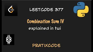 Combination Sum IV - Leetcode 377 - Python - Twi