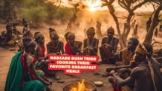 Hadzabe Bush Tribe Cooking Their Favorite Breakfast Meals