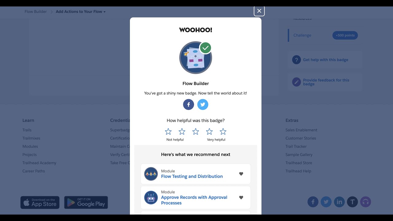 Add Actions To Your Flow - Flow Builder Salesforce Trailhead - YouTube