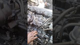 how to start engine after disel pump service Isuzu NPR truck shot video viral