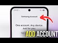 Samsung Galaxy A56 Guide - Easy Steps to Add a Samsung Account