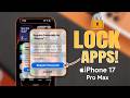How To Lock ANY App With Face ID or Passcode On iPhone 17 Pro Max | Pro