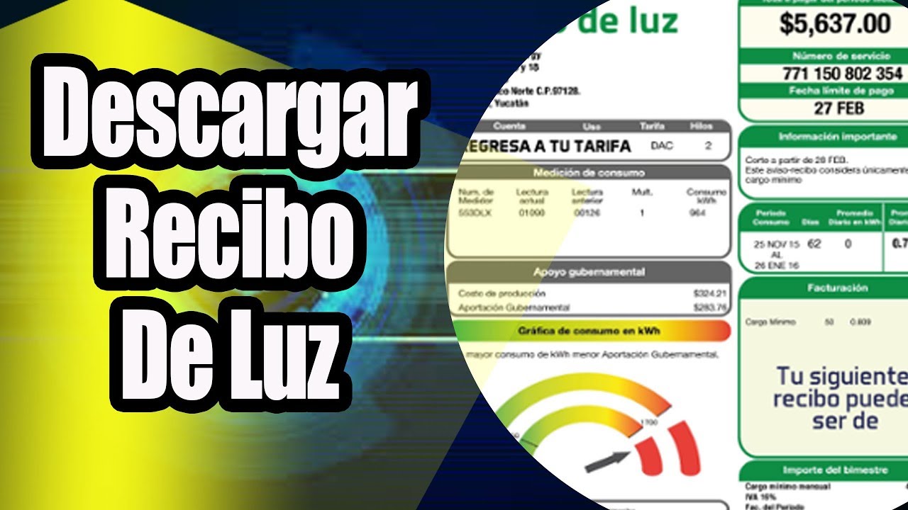 Descargar Recibo De Luz Bien Explicado 2018 - YouTube