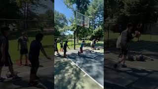 篮球中Ankle Break｜被一个急停变向晃倒在地，全场沸腾了！it’s over! #youthbasketball #basketball #nba#hollywood