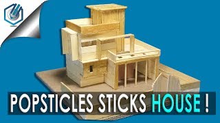 How to Make Popsicle Stick House EASY