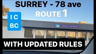 ICBC Road Test Route 78 Ave Surrey