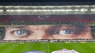 🇹🇷 Fenerbahçe - Sivasspor maçı öncesi, ulu önderimiz Gazi Mustafa Kemal Atatürk anıldı. #FBvSVS