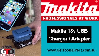 Makita USB Battery Adapter and Phone Charger