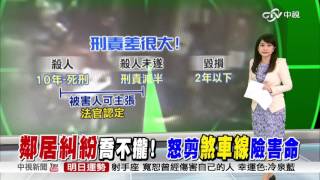 剎車線被剪險摔! 報案控警不受理│中視新聞 20170419