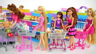 Download Lagu Barbie Doll Supermarket Grocery Shopping Poupée S... MP3 Gratis