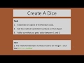 Create A Dice in Java
