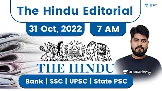 The Hindu Newspaper Editorial Analysis | 31 October, 2022 | Vishal Parihar | Bankers Way