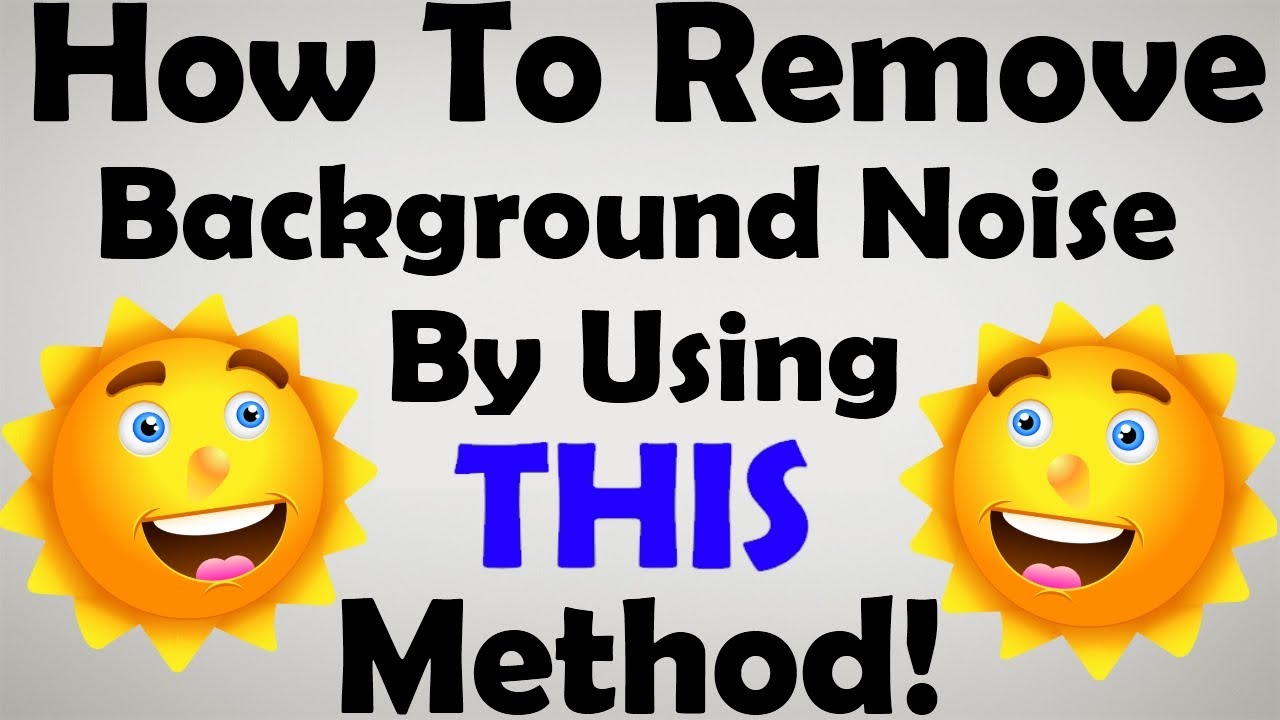 How To Remove Annoying Background Noise With Audacity - YouTube