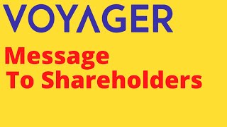 Voyager Digital VYGVF Stock | Message to Shareholders