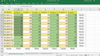 EXCEL: How to color Alternative Rows & Columns of Table using conditional formatting, iseven, isodd