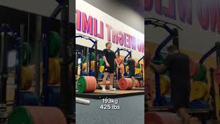 202kg/445 lb Deadlift @63kg bodyweight