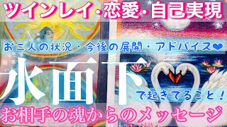 【恋愛•ツインレイ🪽】お二人の水面下で起きてること💙お相手の魂と宇宙からのチャネリングメッセージ👼【ツインレイ/恋愛カードリーディング/タロットセラピー】