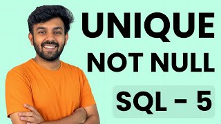 UNIQUE, NOT NULL, CHECK & DEFAULT CONSTRAINT | SQL Mastery Ep - 5 | code io - Tamil